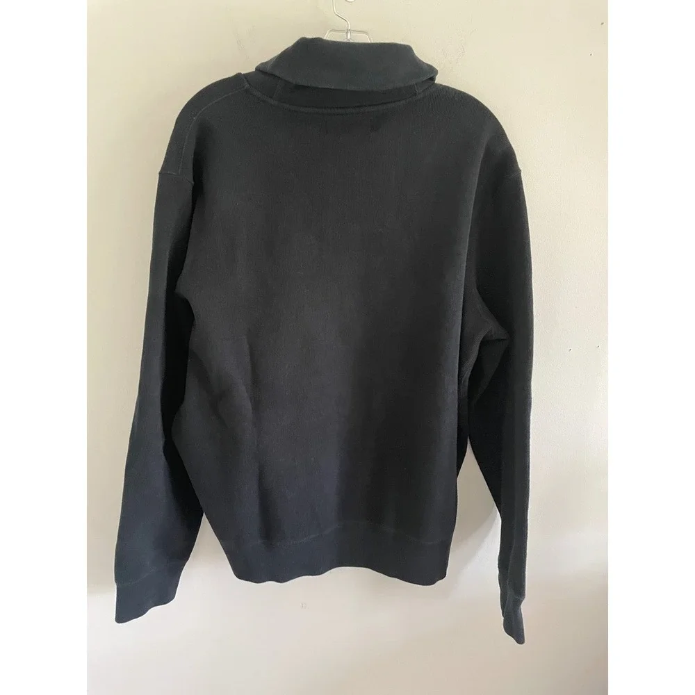Polo‎ Ralph Lauren Mens Shawl Collar Pullover Sweatshirt Black Red Pony XL